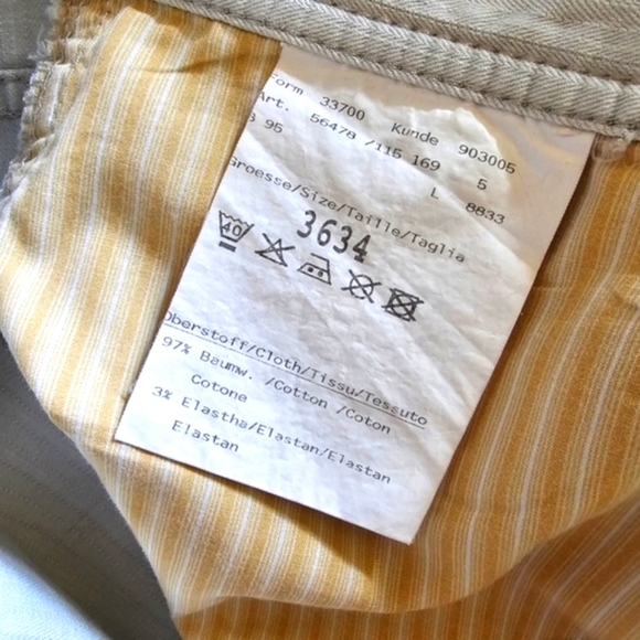 Bugatti lightweight chino straight leg light grey pants - Picture 9 of 13